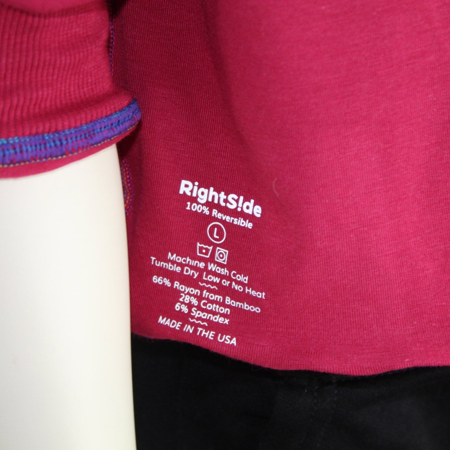 Long Sleeve Training Tee - Raspberry - RightSide Children Apparel